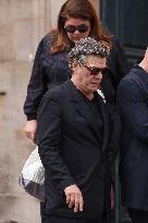 Thierry Ardisson Funeral - Paris