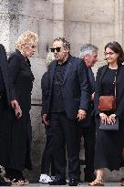 Thierry Ardisson Funeral - Paris