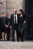 Thierry Ardisson Funeral - Paris