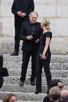 Thierry Ardisson Funeral - Paris