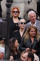Thierry Ardisson Funeral - Paris
