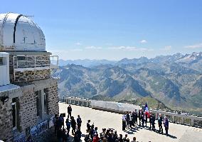 Macron At UNESCO Bid Presentation - Bagneres-de-Bigorre