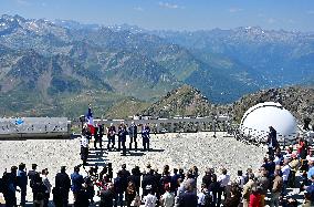 Macron At UNESCO Bid Presentation - Bagneres-de-Bigorre