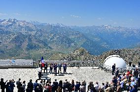 Macron At UNESCO Bid Presentation - Bagneres-de-Bigorre