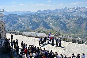 Macron At UNESCO Bid Presentation - Bagneres-de-Bigorre