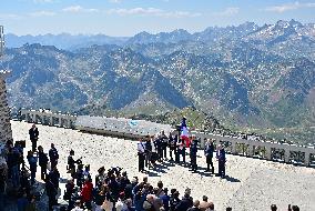 Macron At UNESCO Bid Presentation - Bagneres-de-Bigorre