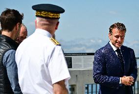 Macron At UNESCO Bid Presentation - Bagneres-de-Bigorre