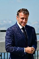 Macron At UNESCO Bid Presentation - Bagneres-de-Bigorre