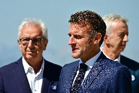 Macron At UNESCO Bid Presentation - Bagneres-de-Bigorre