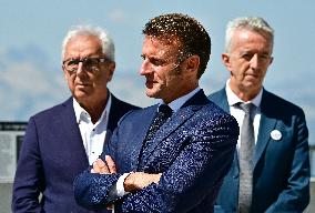 Macron At UNESCO Bid Presentation - Bagneres-de-Bigorre
