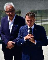 Macron At UNESCO Bid Presentation - Bagneres-de-Bigorre