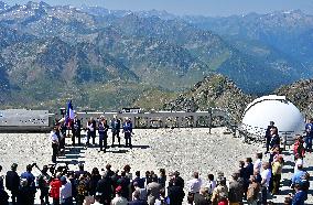 Macron At UNESCO Bid Presentation - Bagneres-de-Bigorre