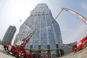 High-rise Building Fire Rescue Drill