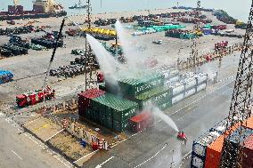 Hazardous Chemicals Storage Yard Fire-fighting and Rescue Drill