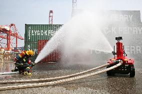 Hazardous Chemicals Storage Yard Fire-fighting and Rescue Drill