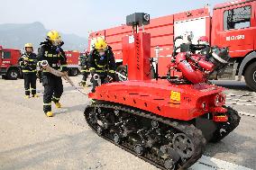 Hazardous Chemicals Storage Yard Fire-fighting and Rescue Drill