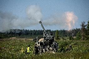 French CAESAR self-propelled guns