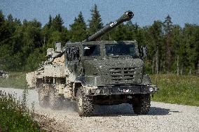 French CAESAR self-propelled guns