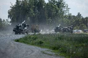 French CAESAR self-propelled guns