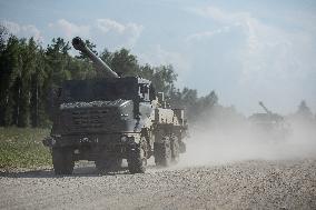 French CAESAR self-propelled guns