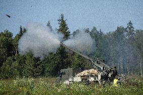 French CAESAR self-propelled guns