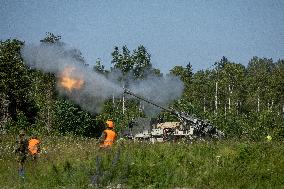 French CAESAR self-propelled guns