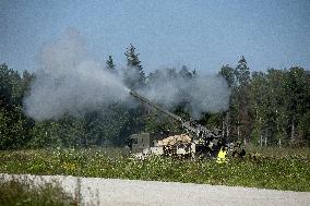 French CAESAR self-propelled guns