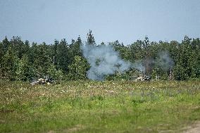 French CAESAR self-propelled guns