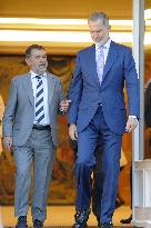 King Felipe Receives In Audience - Madrid