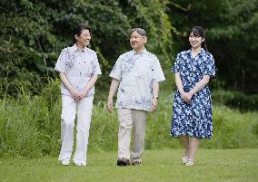 Japan imperial family at villa in Tochigi Pref.