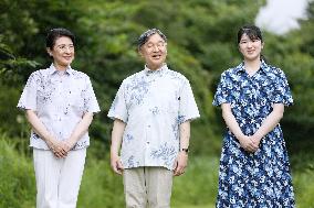 Japan imperial family at villa in Tochigi Pref.