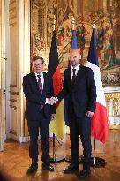 Jean-Noel Barrot Receives Johann Wadephul - Paris