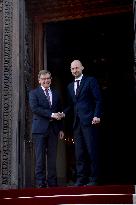 Jean-Noel Barrot Receives Johann Wadephul - Paris
