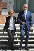King Felipe And Queen Sofia Receives In Audience - Madrid