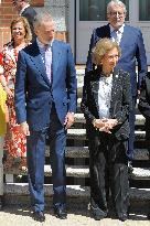 King Felipe And Queen Sofia Receives In Audience - Madrid