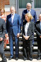 King Felipe And Queen Sofia Receives In Audience - Madrid