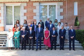 King Felipe And Queen Sofia Receives In Audience - Madrid