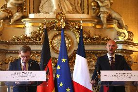 Wadephul and Barrot Hold Joint Press Conference - Paris