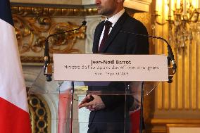 Wadephul and Barrot Hold Joint Press Conference - Paris