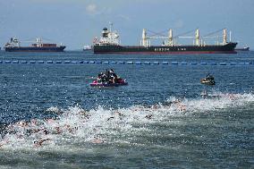 Marc-Antoine Olivier Takes Bronze in 5km Open Water - Singapore