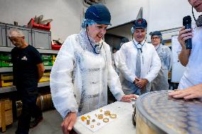 Annie Genevard Visits Panzani Plant - France