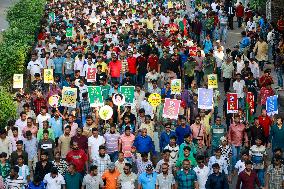 Jubo Dal Protests Law and Order Issues in Dhaka - Bangladesh