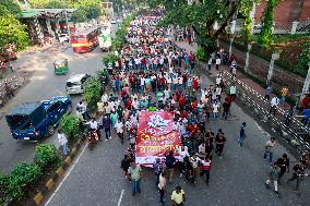 Jubo Dal Protests Law and Order Issues in Dhaka - Bangladesh