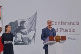 President Claudia Sheinbaum Holds Briefing - Mexico