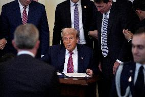 Donald Trump signs S.1582 GENIUS Act - Washington