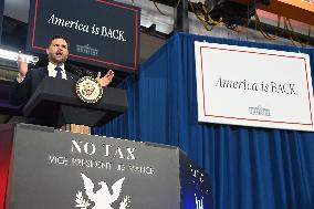 VP Vance speaks on the “One Big Beautiful Bill” in West Pittston, PA
