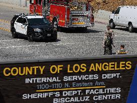Explosion at Los Angeles Police Training Facility - LA