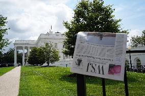 Illustration - Wall Street Journal at the White House - Washington