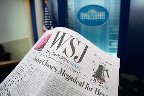 Illustration - Wall Street Journal at the White House - Washington