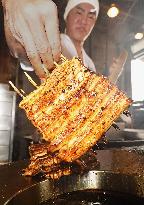 Eel-eating day in Japan